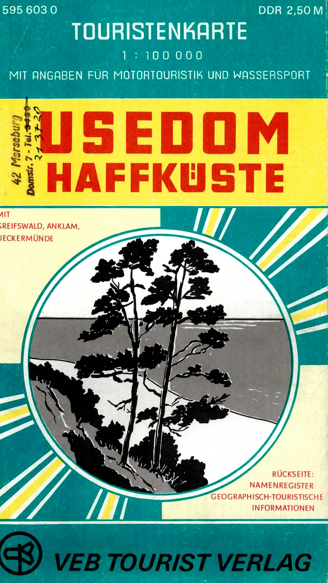 Touristenkarte Usedom - Haffküste